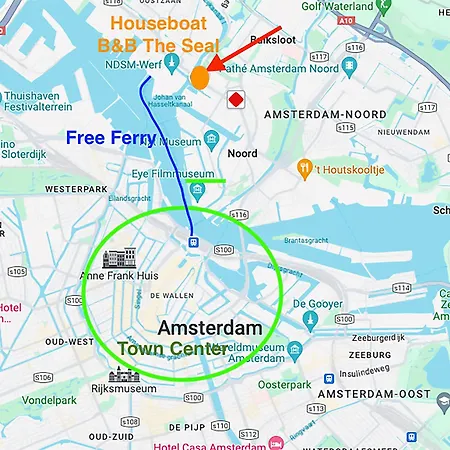 Bed & Breakfast Houseboat With Water Terrace, Free Parking, Free Bikes & Fast Wifi Amsterdam