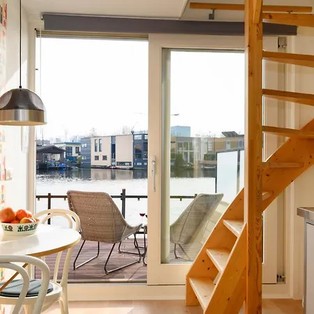 Houseboat With Canalview And Free Bikes Nocleg ze śniadaniem Amsterdam