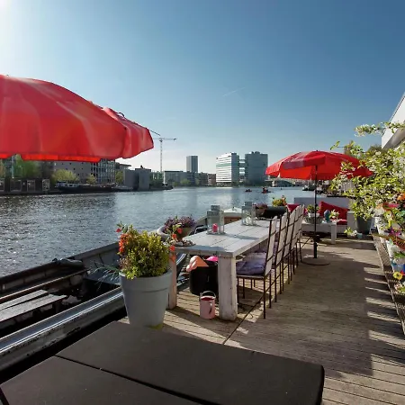 Modern Houseboat In With Terrace Ámsterdam