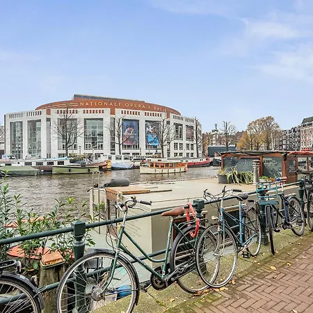 Amstel Houseboat Right Across The Opera Amsterdam